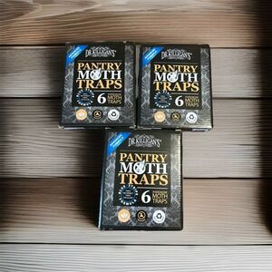 Dr. Killigan's Premium Double Potent Pantry‎ Moth Traps with Pheromones Lot Of 3